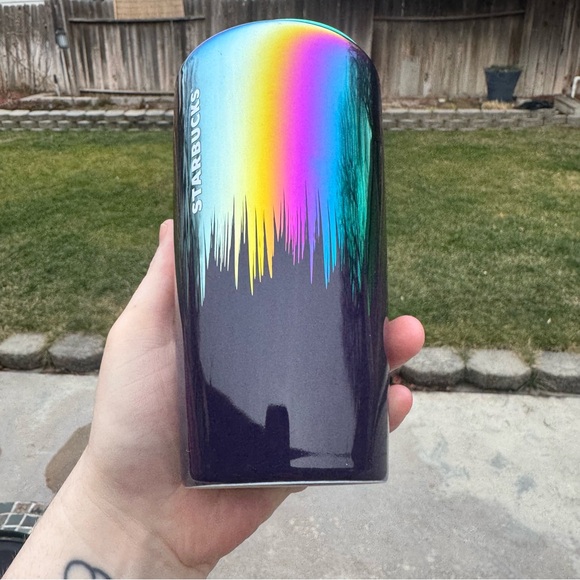 Starbucks Other - Starbucks Fall 2020 Navy Iridescent Double Wall Ceramic Tumbler 12 oz Coffee Mug